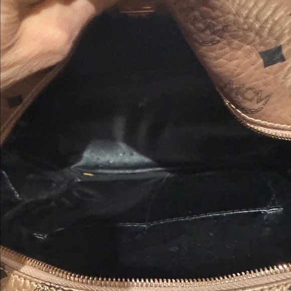 Source Unknown Visteos Metallic Rose Gold Backpack with Stud Accents - Picture 12 of 15